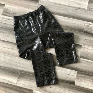 ❤️ LAST CHANCE Vintage Y2K Selene Sport High Rise Cropped Faux Snakeskin Pants